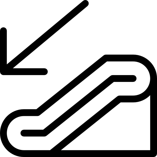 Эскалатор вниз Vitaliy Gorbachev Lineal иконка