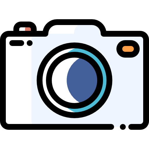 kamera Detailed Rounded Color Omission ikona
