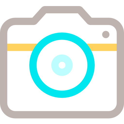 Photo camera Basic Rounded Lineal Color icon