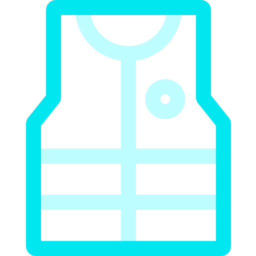 Life jacket Basic Rounded Lineal Color icon