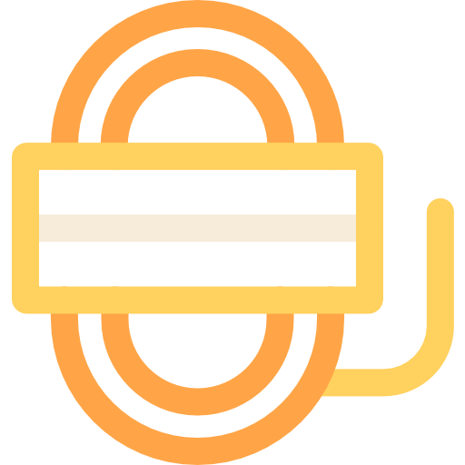 corde Basic Rounded Lineal Color Icône