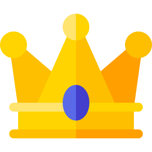 Crown Basic Rounded Flat icon