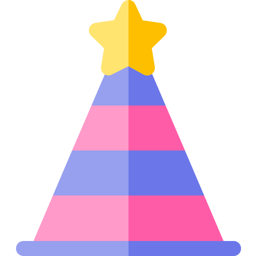 Party hat Basic Rounded Flat icon