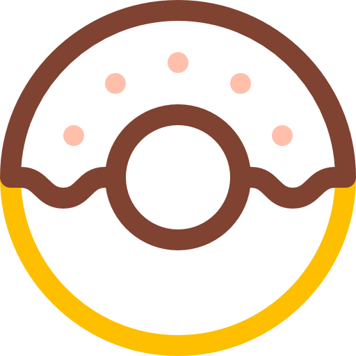 도넛 Basic Rounded Lineal Color icon