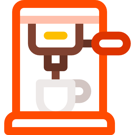 Coffee maker Basic Rounded Lineal Color icon