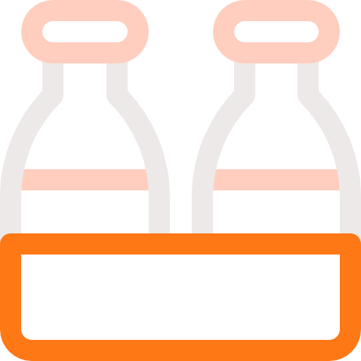 lait Basic Rounded Lineal Color Icône