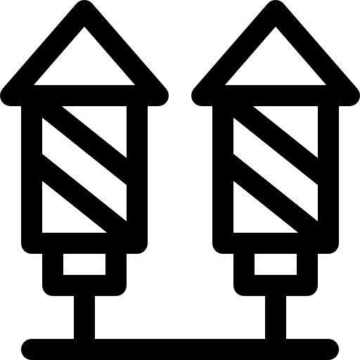 Фейерверк Basic Rounded Lineal иконка