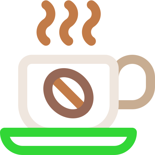Coffee cup Basic Rounded Lineal Color icon