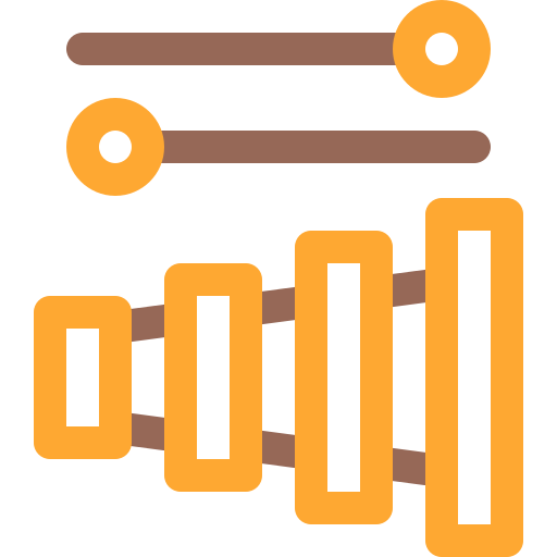 xylophon Basic Rounded Lineal Color icon