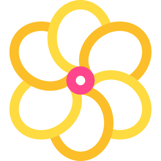 Flower Basic Rounded Lineal Color icon