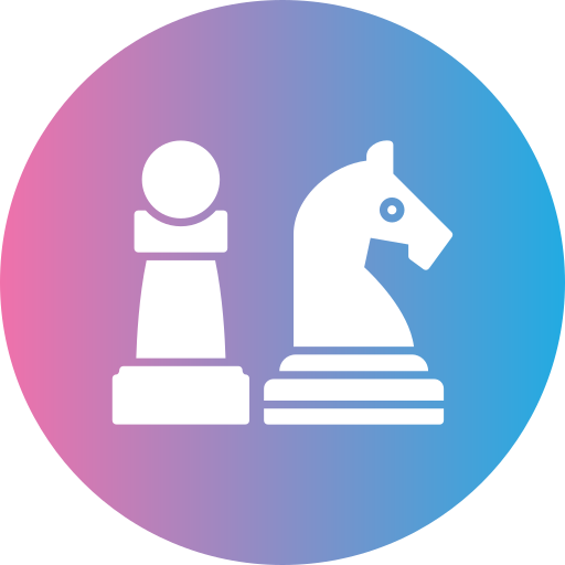 schaakstukken Generic gradient fill icoon