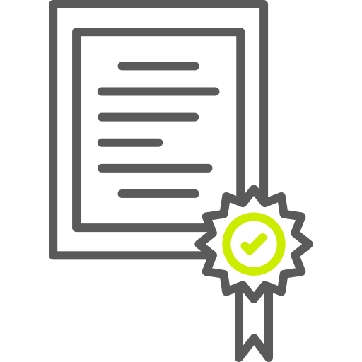 certificato Generic color outline icona