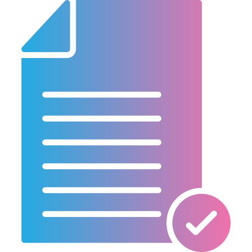 Approved file Generic gradient fill icon