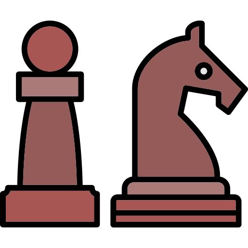 piezas de ajedrez Generic color lineal-color icono