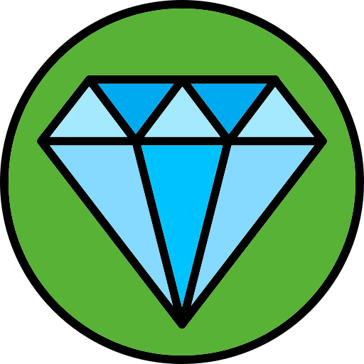 Diamond Generic color lineal-color icon