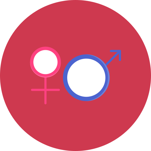 성별 기호 Generic color fill icon