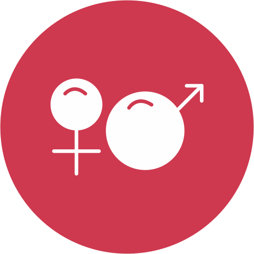 znak płci Generic color fill ikona