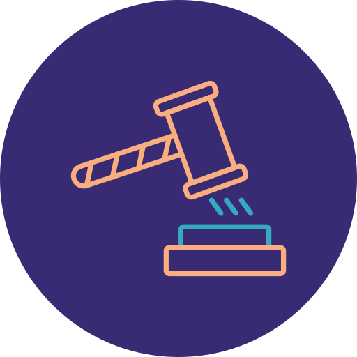 Gavel Generic color fill icon