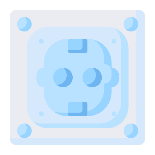 Power socket Generic color fill icon