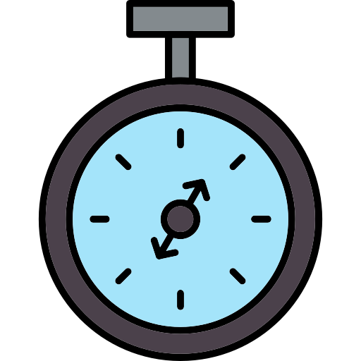 zegarek kieszonkowy Generic color lineal-color ikona