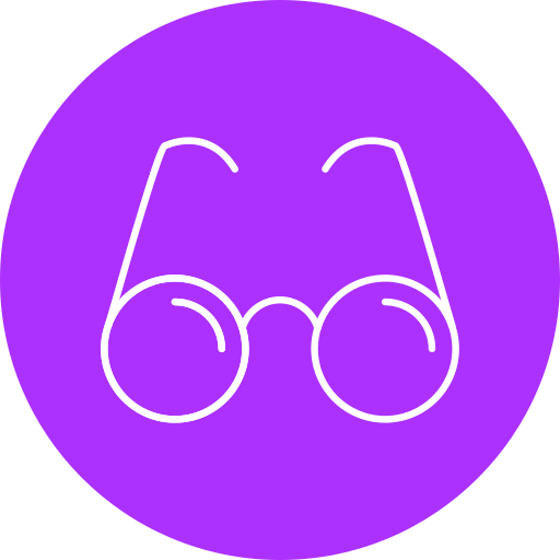 occhiali da lettura Generic color fill icona