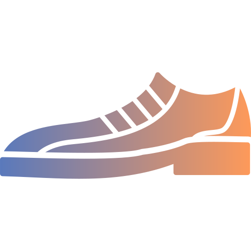 zapatos formales Generic gradient fill icono