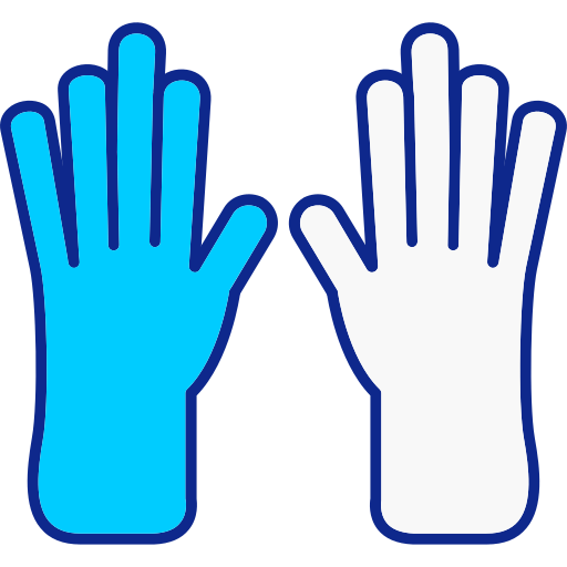 guanti di pelle Generic color lineal-color icona