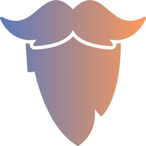 Moustache Generic gradient fill icon