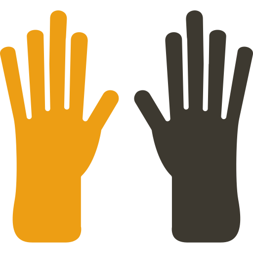 Leather gloves Generic color fill icon
