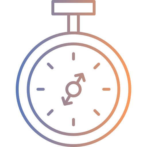 orologio da tasca Generic gradient outline icona