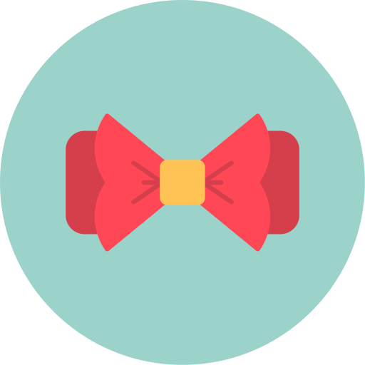 corbata de moño Generic color fill icono