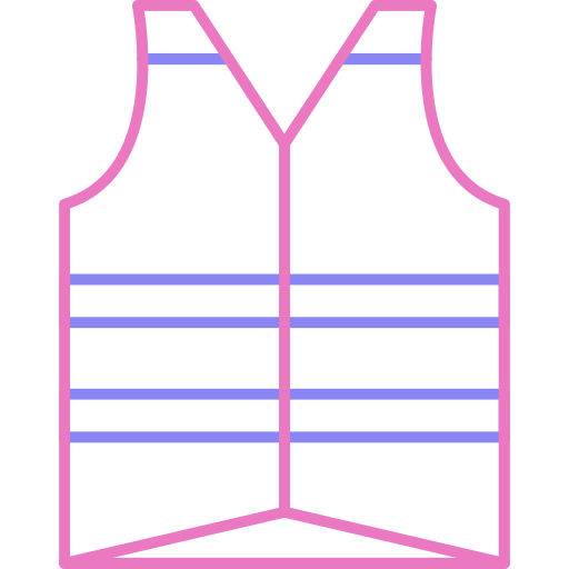 chaleco Generic color outline icono