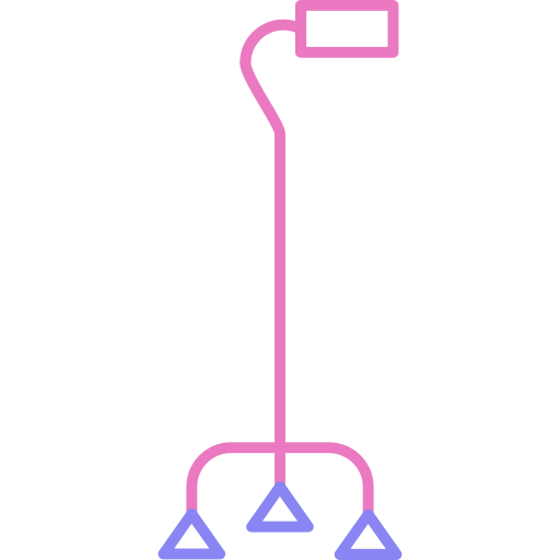 wandelstok Generic color outline icoon