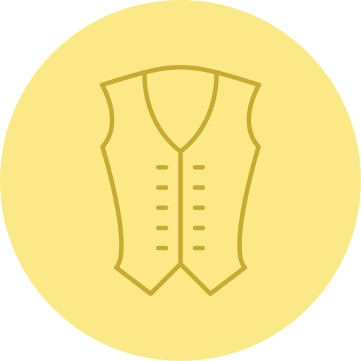 abrigo de cintura Generic color lineal-color icono