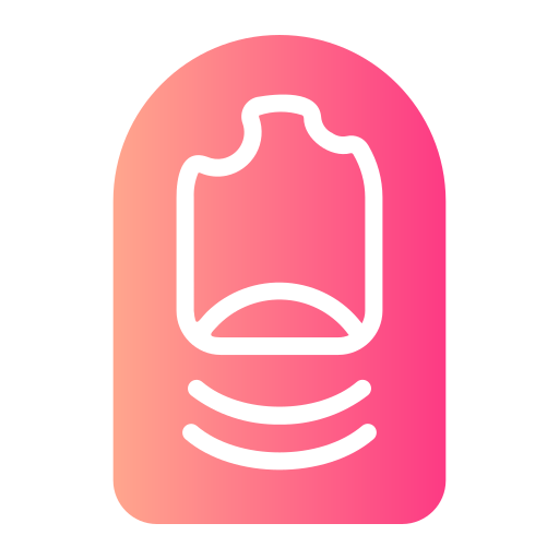 Nail biting Generic gradient fill icon