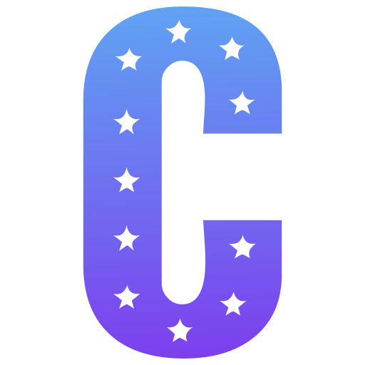 letra c Generic gradient fill icono