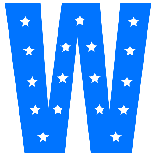 letter w Generic color fill icoon