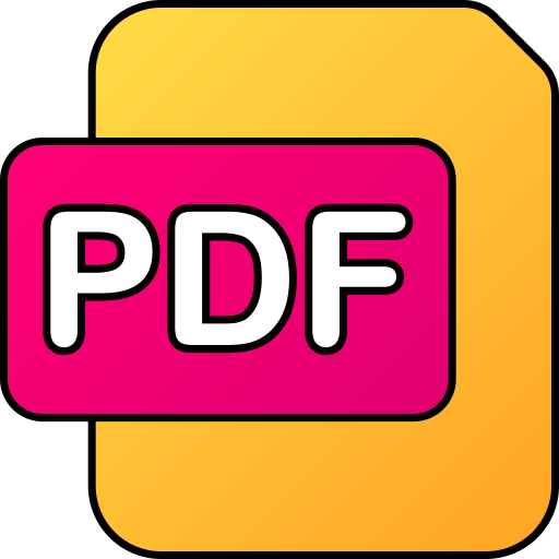 pdf Generic gradient lineal-color ikona
