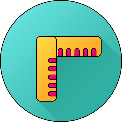 Ruler Generic gradient lineal-color icon