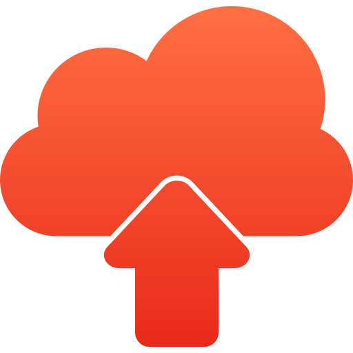 Cloud uploading Generic color fill icon