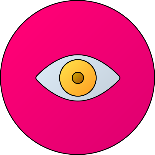 occhio Generic gradient lineal-color icona
