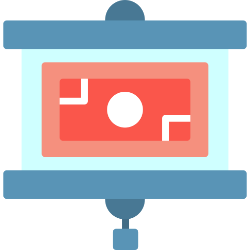 ekran projekcyjny Generic color fill ikona