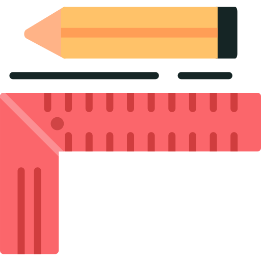 Angle ruler Generic color fill icon