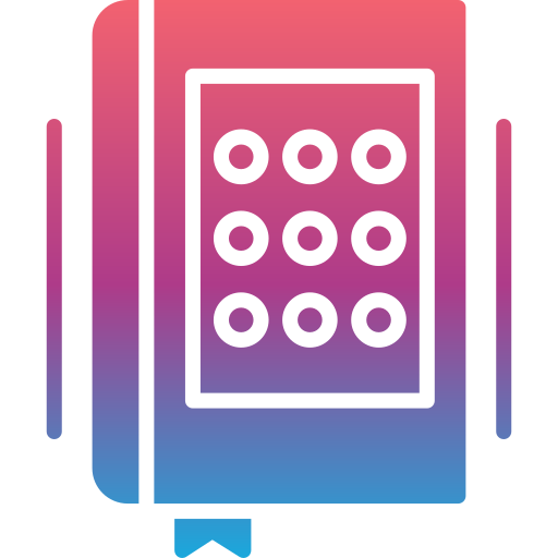 braille Generic gradient fill icona