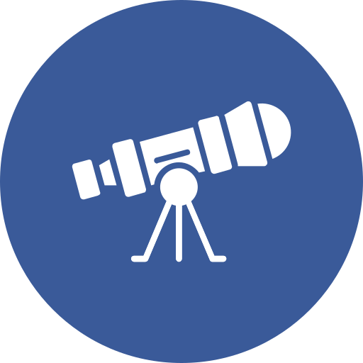 Telescope Generic color fill icon