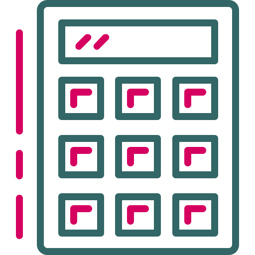 calculadora Generic color outline icono
