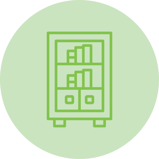 Bookcase Generic color fill icon