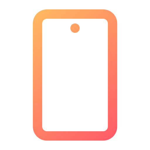 teléfono móvil Generic gradient outline icono
