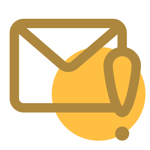 advertencia de correo Generic color lineal-color icono