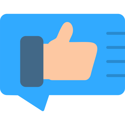 Positive review Generic color fill icon